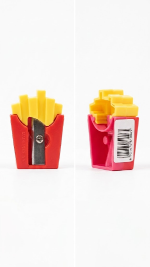 Apontador Escolar Divertido Formato Batata Frita