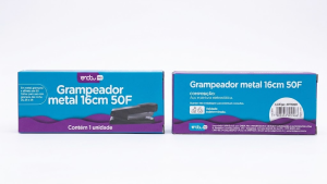 Grampeador de Metal 16cm 50 Folhas – Onda Pro