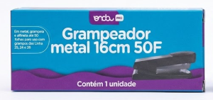 Grampeador de Metal 16cm 50 Folhas – Onda Pro