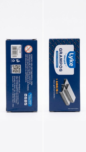 Grampos para Grampeador 106/6 Aço Galvanizado 3.500 Unidades – Lyke