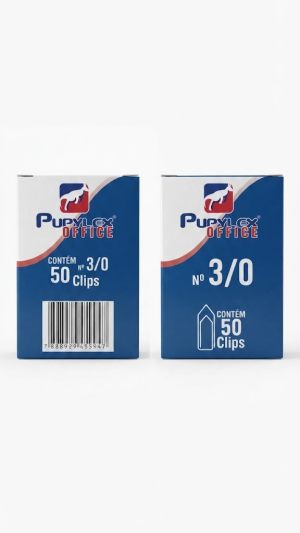 Caixa de Clips N° 3/0 – 50 Unidades – Pupylex Office