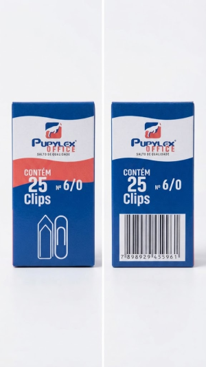 Caixa de Clips N° 6/0 – 25 Unidades – Pupylex Office