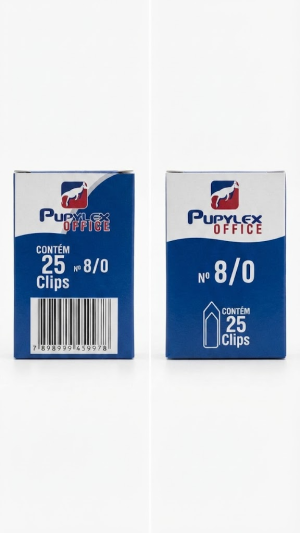 Caixa de Clips N° 8/0 – 25 Unidades – Pupylex Office