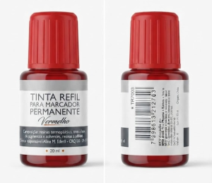 Tinta Refil para Marcador Permanente 20ml – Vermelho