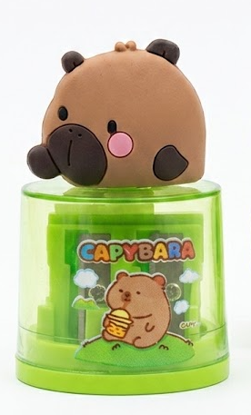 Apontador Duplo Escolar com Depósito Capivara