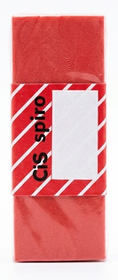 Borracha Escolar Cis Spiro Vermelha