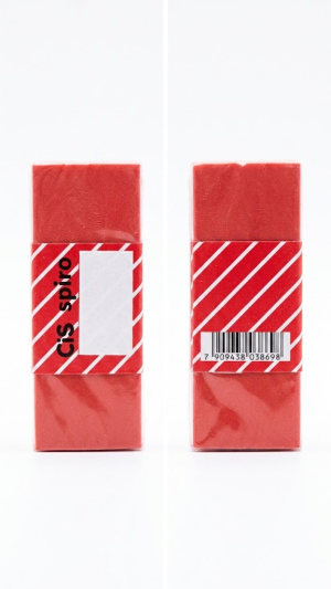 Borracha Escolar Cis Spiro Vermelha