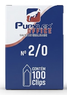 Clips para Papel Nº 2/0 Caixa com 100 Unidades – Pupylex Office