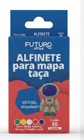Caixa de Alfinetes para Mapa / Taça Sortidos (50 Unidades) – Futuro Office