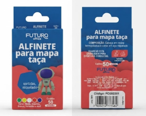 Caixa de Alfinetes para Mapa / Taça Sortidos (50 Unidades) – Futuro Office