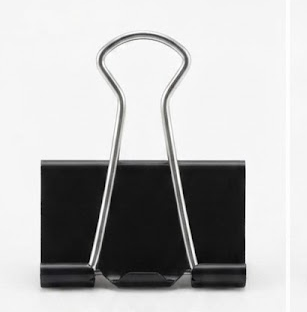 Mini Binder Clip / Prendedor de Papel Metálico Preto