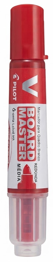 Marcador para Quadro Branco Pilot Board Master – Vermelho (Ponta Média Redonda)