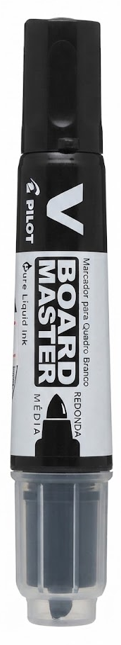 Marcador para Quadro Branco Pilot Board Master – Preto (Ponta Média Redonda)