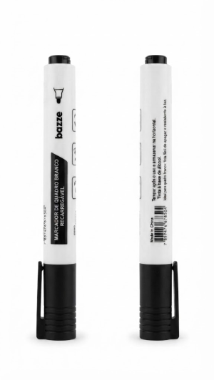 Marcador para Quadro Branco Bazze – Preto (Recarregável)