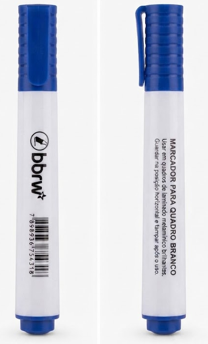 Marcador para Quadro Branco BRW – Azul - Imagem 2